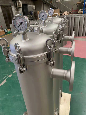 Unité réceptrice de filtre à manches d'acier inoxydable du traitement de l'eau 316 10um