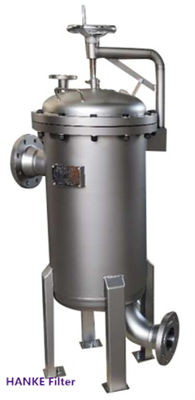 Filtre à manches en acier inoxydable DN300 logeant une cote de filtre de 5 microns pour la séparation solide-liquide