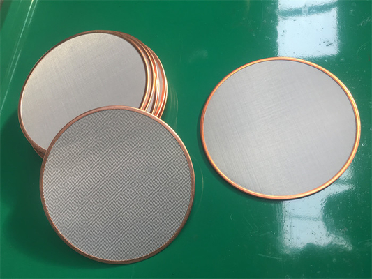 Les bords ont encapsulé l'écran tissé de Mesh Discs Micron Grade Industry d'acier inoxydable