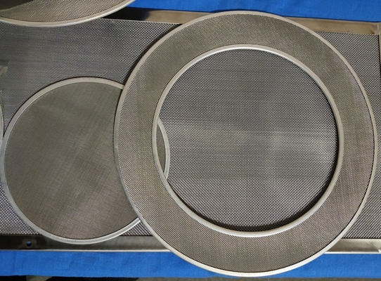 Aisi 316 disques de tissu de fil d'acier inoxydable a affilé le filtrage de 100 microns